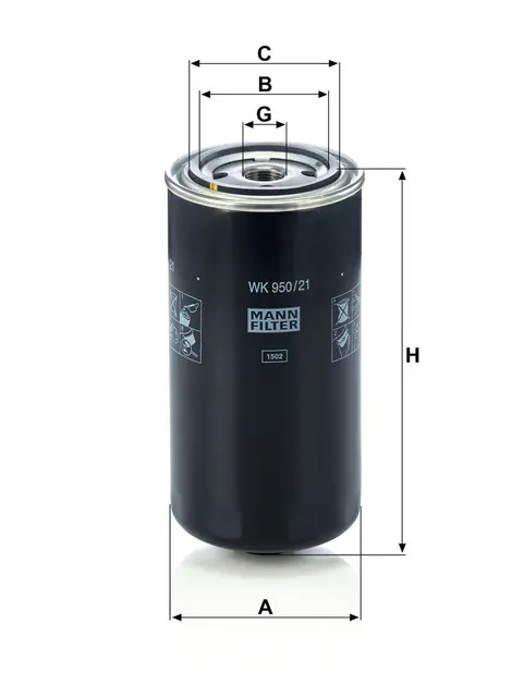 Fuel filter Iveco/Irisbus Heavy Duty 