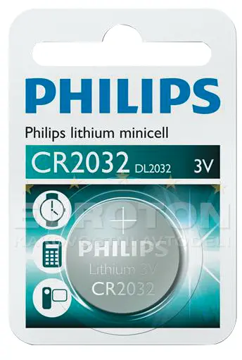 Batteri 3v CR2032 Philips 
