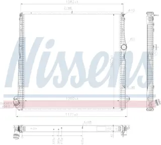 Radiator SCANIA R   16- Nissens