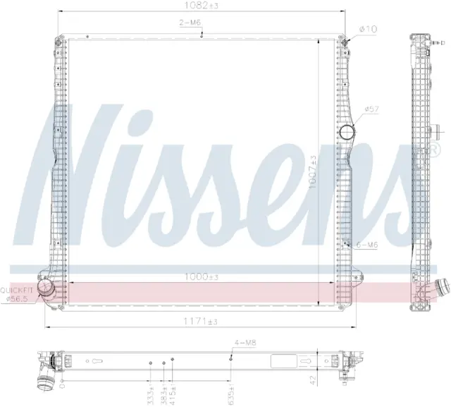 Radiator SCANIA R   16- Nissens 