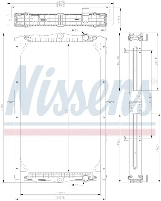 Radiator DAF Nissens 
