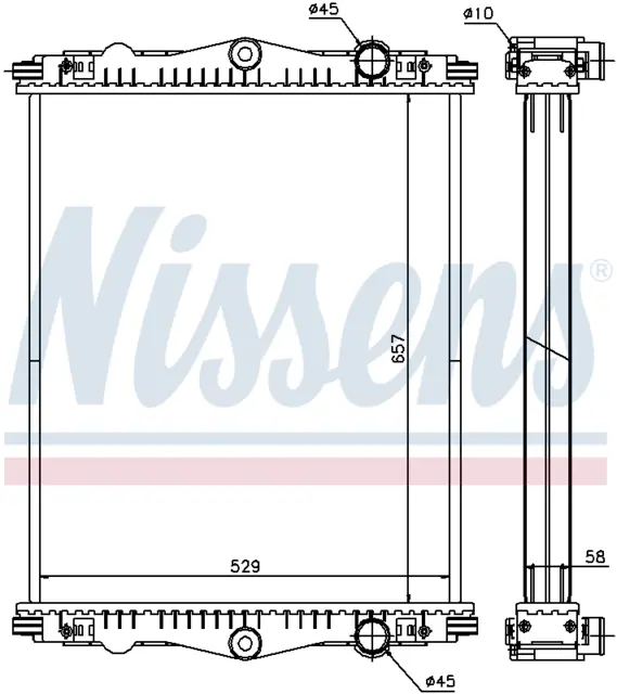 RADIATOR (without Frame) DAF 