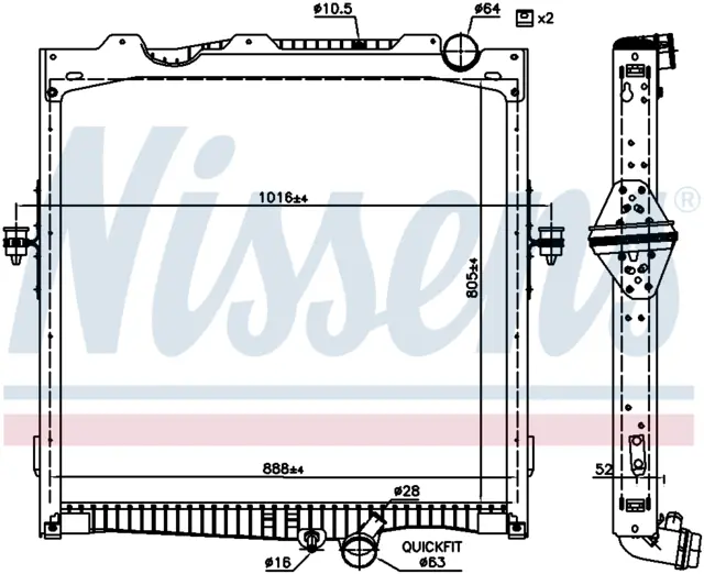 RADIATOR RVI - RENAULT TRUCKS 