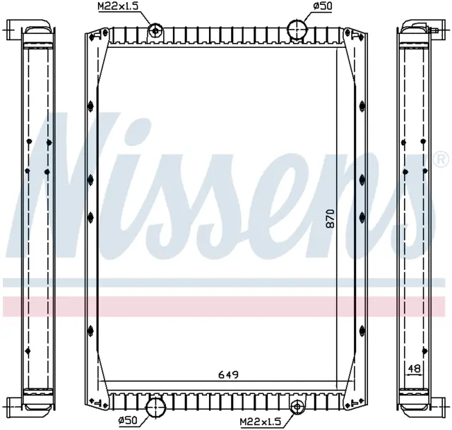RADIATOR RVI - RENAULT TRUCKS 