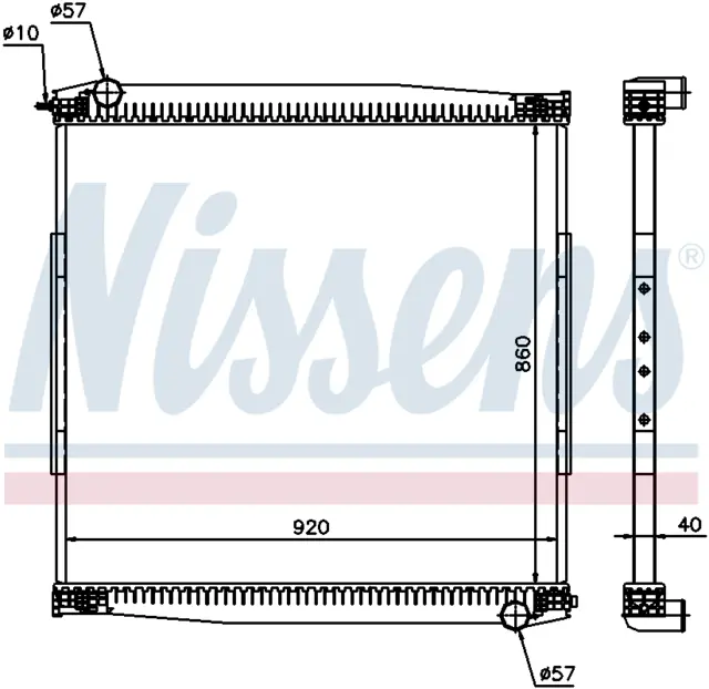 RADIATOR SCANIA 
