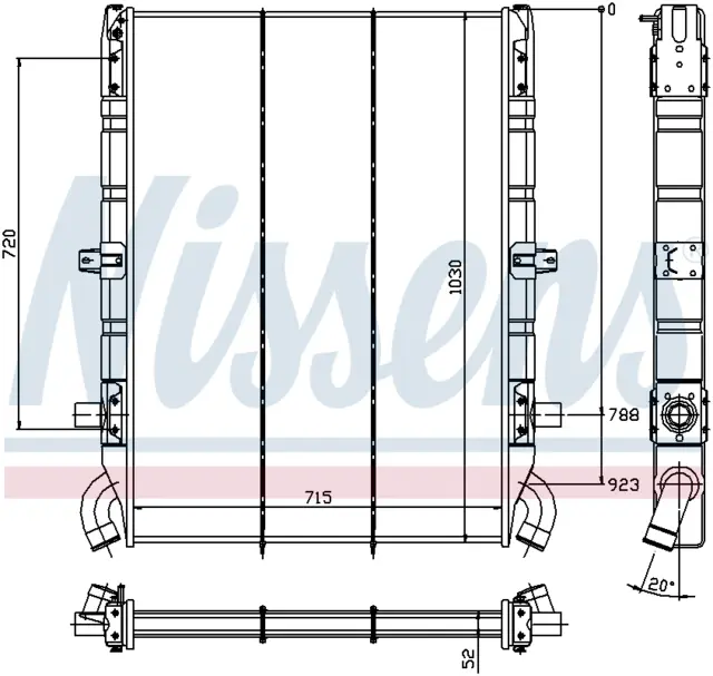 Radiator Scania Nissens 