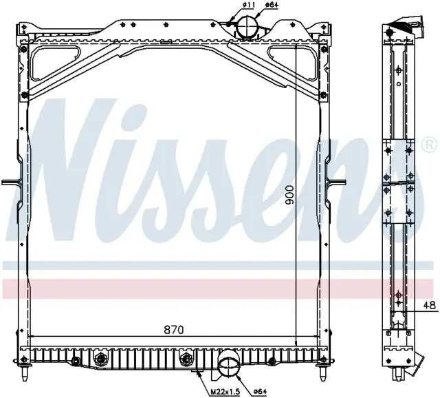 RADIATOR VOLVO 