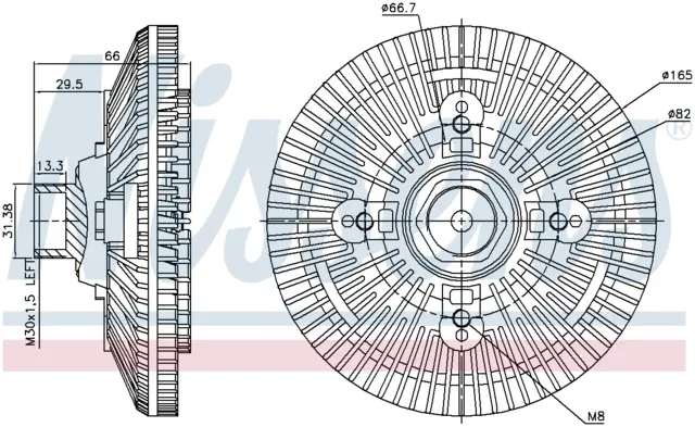 FAN CLUTCH RVI - RENAULT TRUCKS 