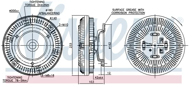 FAN CLUTCH MERCEDES 