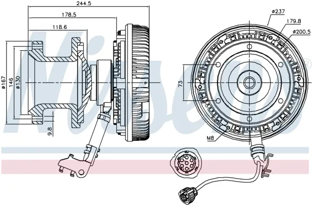 FAN CLUTCH MERCEDES 