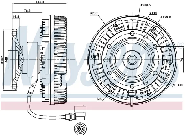 FAN CLUTCH MERCEDES 