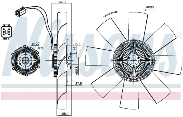 FAN CLUTCH RVI - RENAULT TRUCKS 