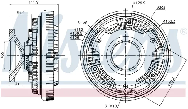 FAN CLUTCH MERCEDES 