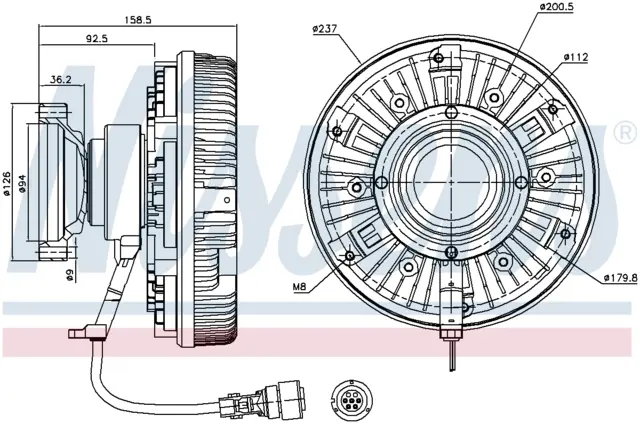 FAN CLUTCH RVI - RENAULT TRUCKS 
