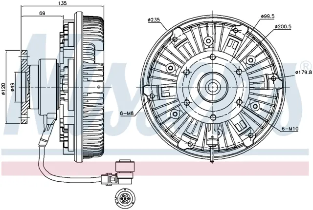 FAN CLUTCH MERCEDES 