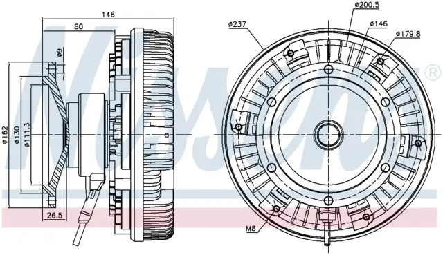 FAN CLUTCH MERCEDES 