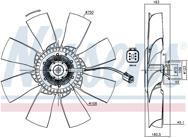 FAN CLUTCH 6-pin SCANIA 