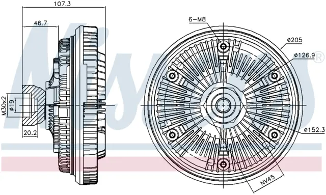 FAN CLUTCH RVI - RENAULT TRUCKS 