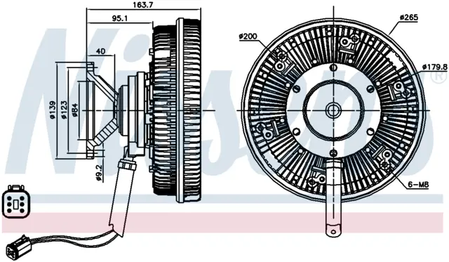 FAN CLUTCH uten vifte SCANIA 