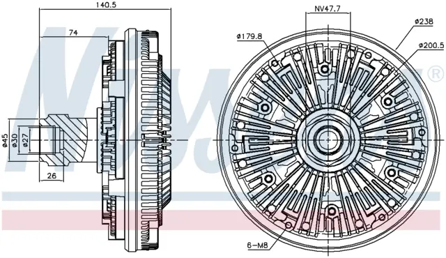 FAN CLUTCH RVI - RENAULT TRUCKS 