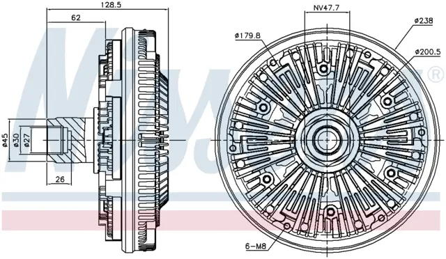FAN CLUTCH RVI - RENAULT TRUCKS 