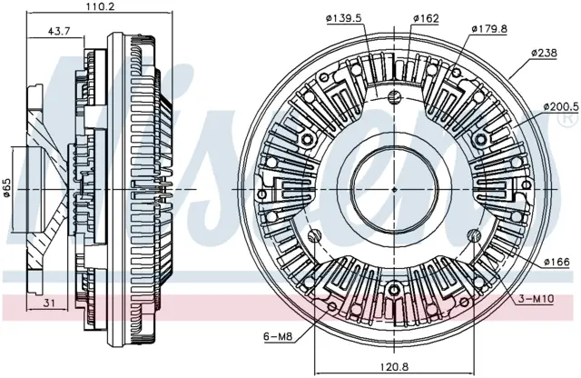FAN CLUTCH MERCEDES 