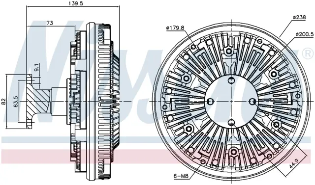 FAN CLUTCH MERCEDES 