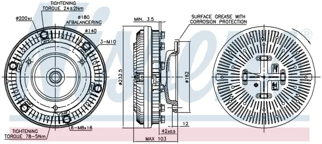 FAN CLUTCH MERCEDES 