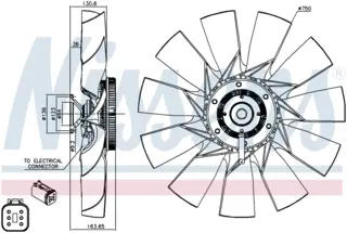 FAN CLUTCH komplett med vifte SCANIA