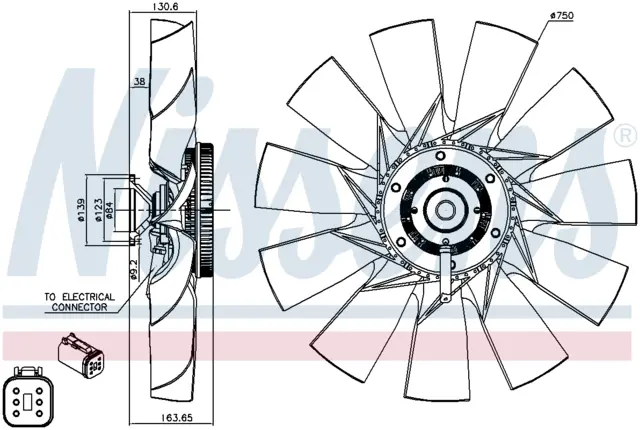 FAN CLUTCH komplett med vifte SCANIA 