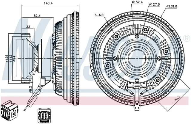 FAN CLUTCH RVI - RENAULT TRUCKS 
