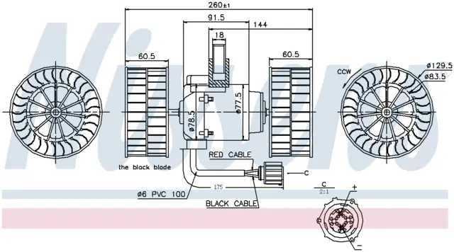 Viftemotor Scania Nissens 