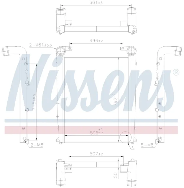 Intercooler Nissens 