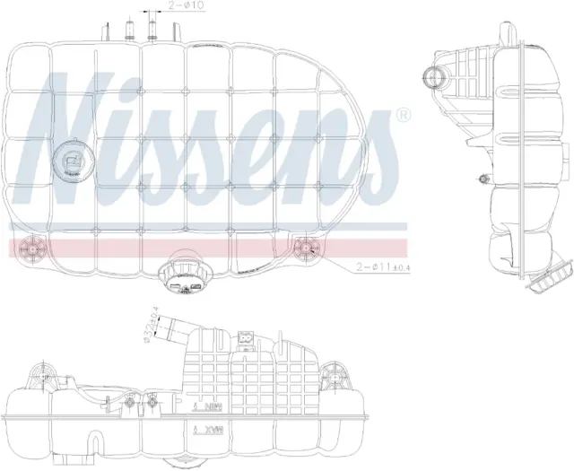 Expansion tank VOLVO FM (05-) D11-330 HP Nissens 