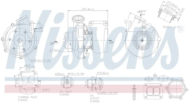 Turbo MAN TGA-SERIES Nissens 