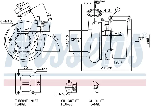 Turbo MAN TGA-SERIES Nissens 