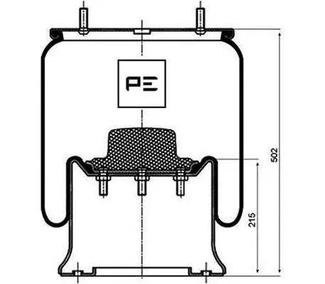 Air bellow Air connection M22 x 1,5 PE Automotive 