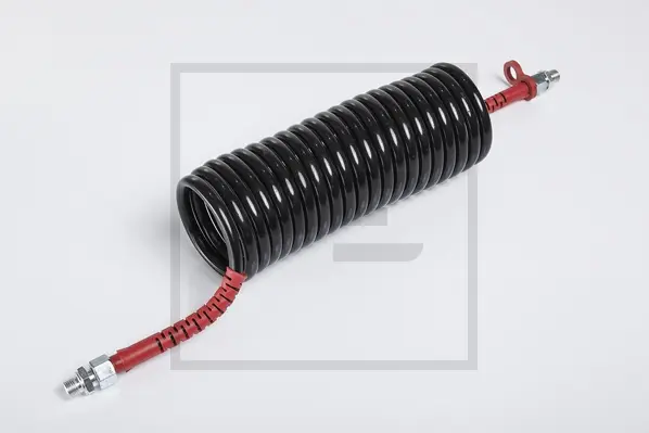 Luftspiralslange rød 5m M16x1,5 PE Automotive 