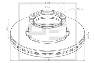 Brake disc DT