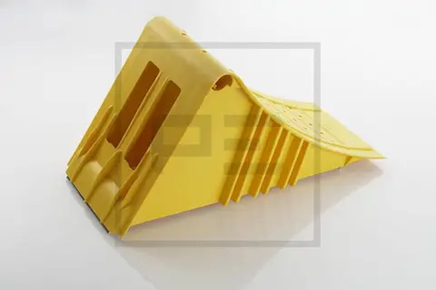 Stoppekloss Gul 160mm DIN 76051 / NG46 PE Automotive