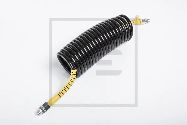Luftspiralslange gul 5m M16x1,5 PE Automotive 
