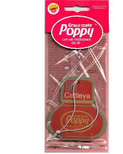 Cardboard Car Airfreshener CATTLEYA Poppy Grace Mate 
