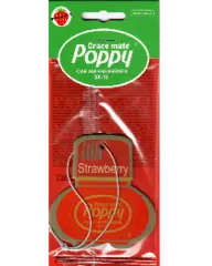 Cardboard Car Airfreshener STRAWBERRY Poppy Grace Mate