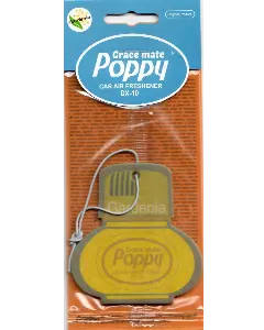 Cardboard Car Airfreshener GARDENIA Poppy Grace Mate 