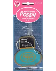 Cardboard Car Airfreshener FREESIA Poppy Grace Mate