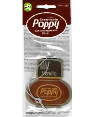 Cardboard Car Airfreshener VANILLA Poppy Grace Mate