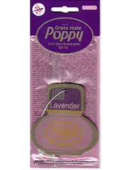 Cardboard Car Airfreshener LAVENDER Poppy Grace Mate