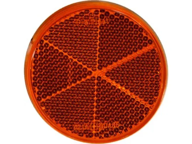 Reflex Reflector 60mm with adhesive pad red 
