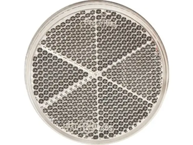 Reflex Reflector 60mm with adhesive pad white 