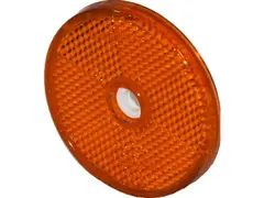 Refleks rund rød Ø60mm, 6mm hull Proplast